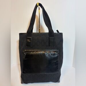 AUTHENTIC Gucci Black Monogram Tote
